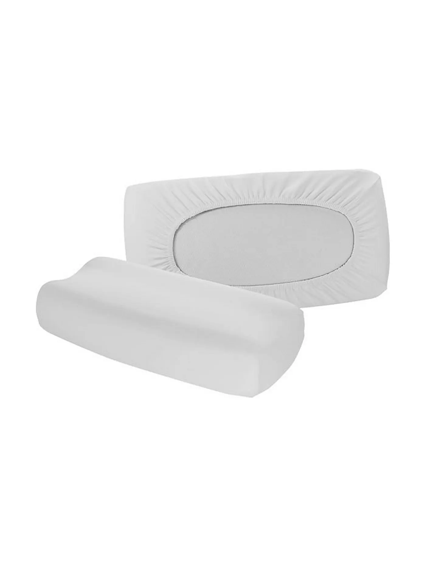 FLEURESSE | Jersey-Kissenbezug "Vital Comfort" 40x60cm (Weiss) | silber